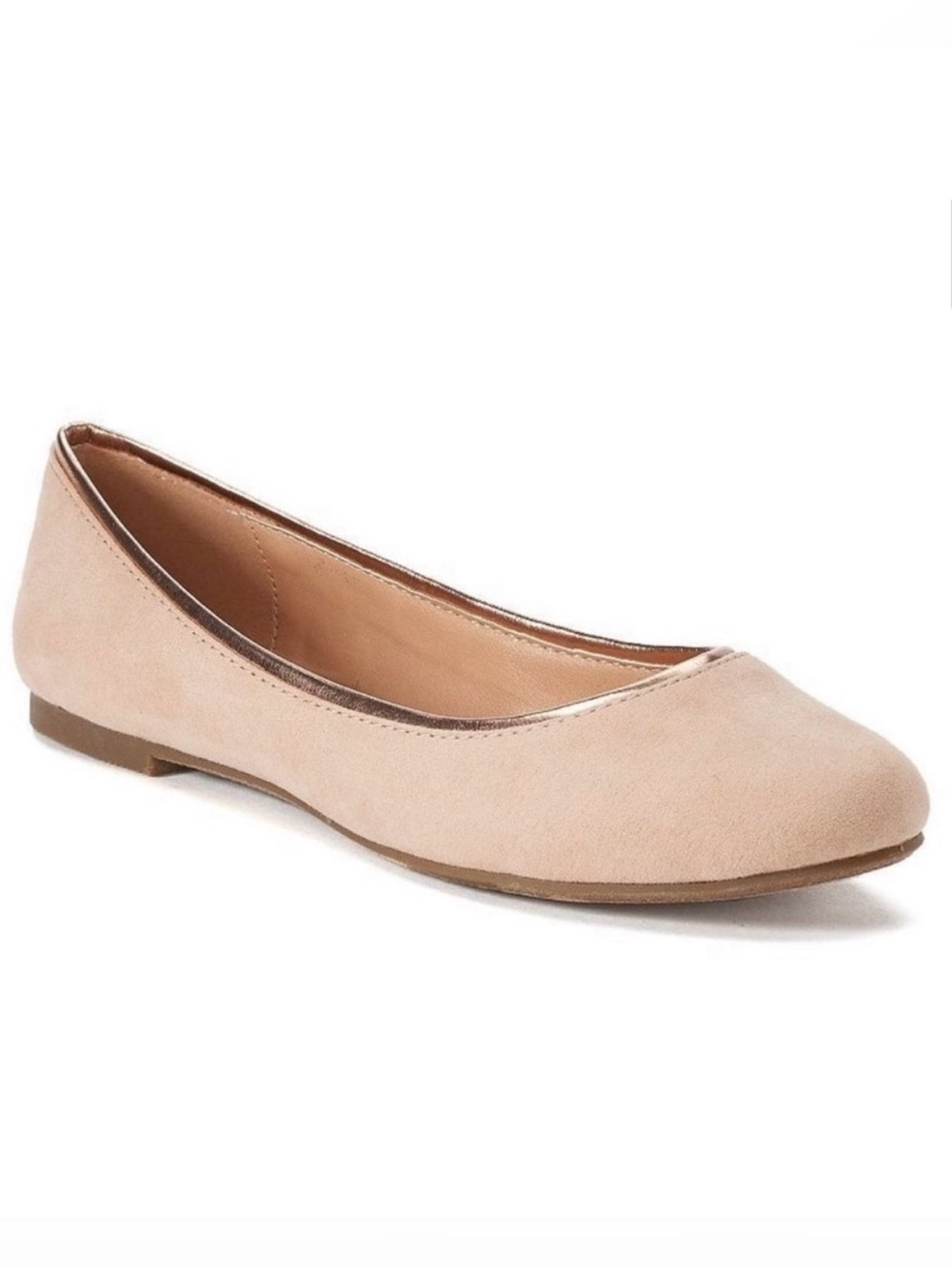 LC Lauren Conrad Nude/Rose Gold Ballet Flat | Size: 7
